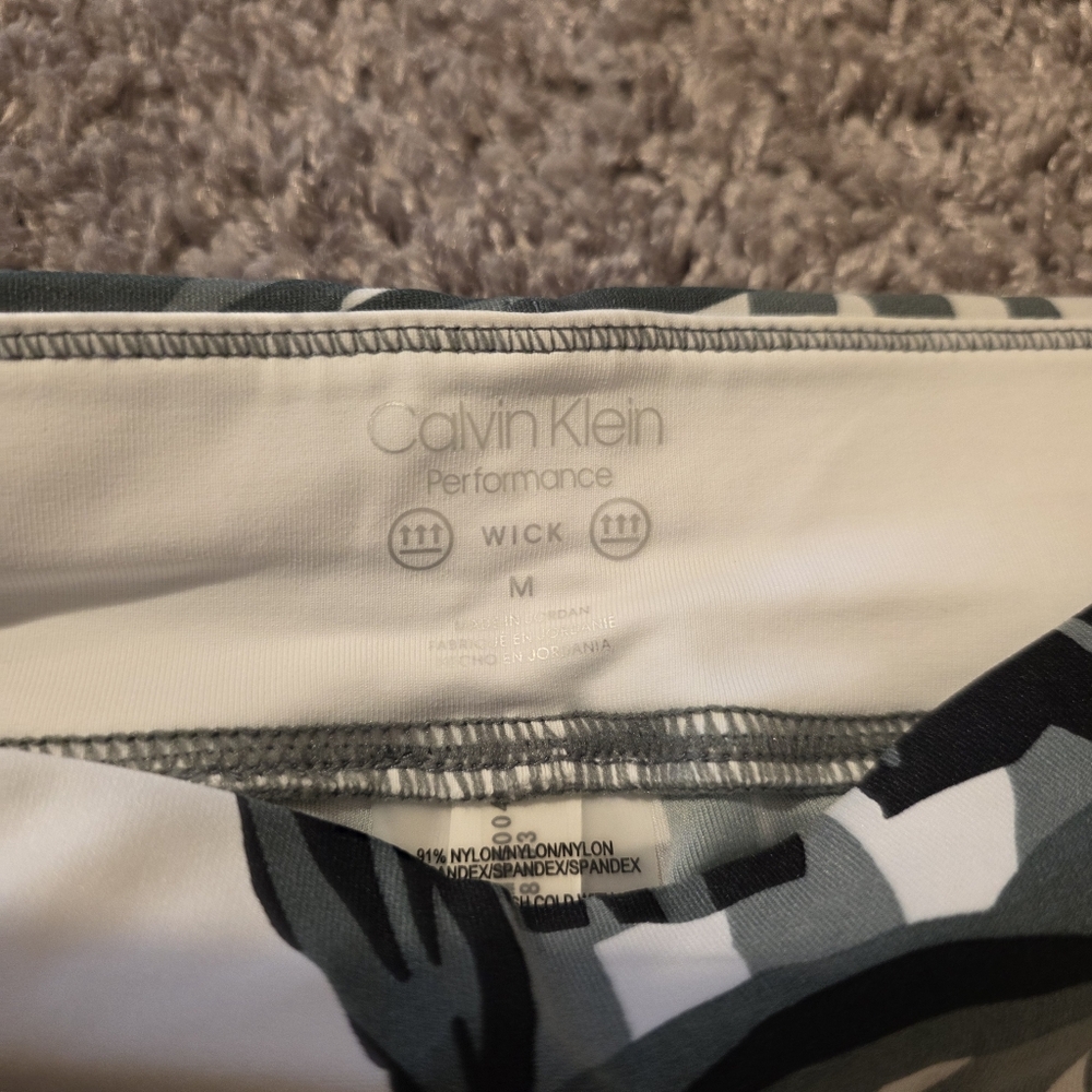 CK Calvin Klein Performance Bright Wick Yoga Workout Leggings Large - Picture 4 of 4
